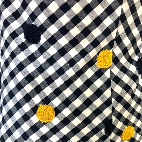 Eva Franco Anthropologie Polka Dot Gingham Embroidered Halter Top - Picture 6 of 6